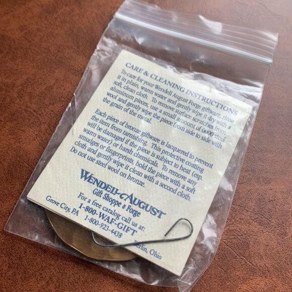 Vintage Wendell August Forge Christmas Ornaments Nativity Greeters Bronze‎ 1996 - Picture 4 of 4